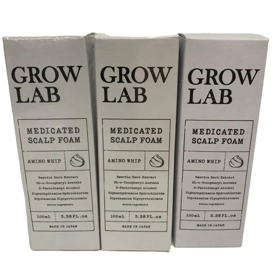 C476 ★グロウラボ メディケイテッドスカルプフォーム GROW LAB 泡 育毛剤 スカルプケア 100ml 3個セット【E】