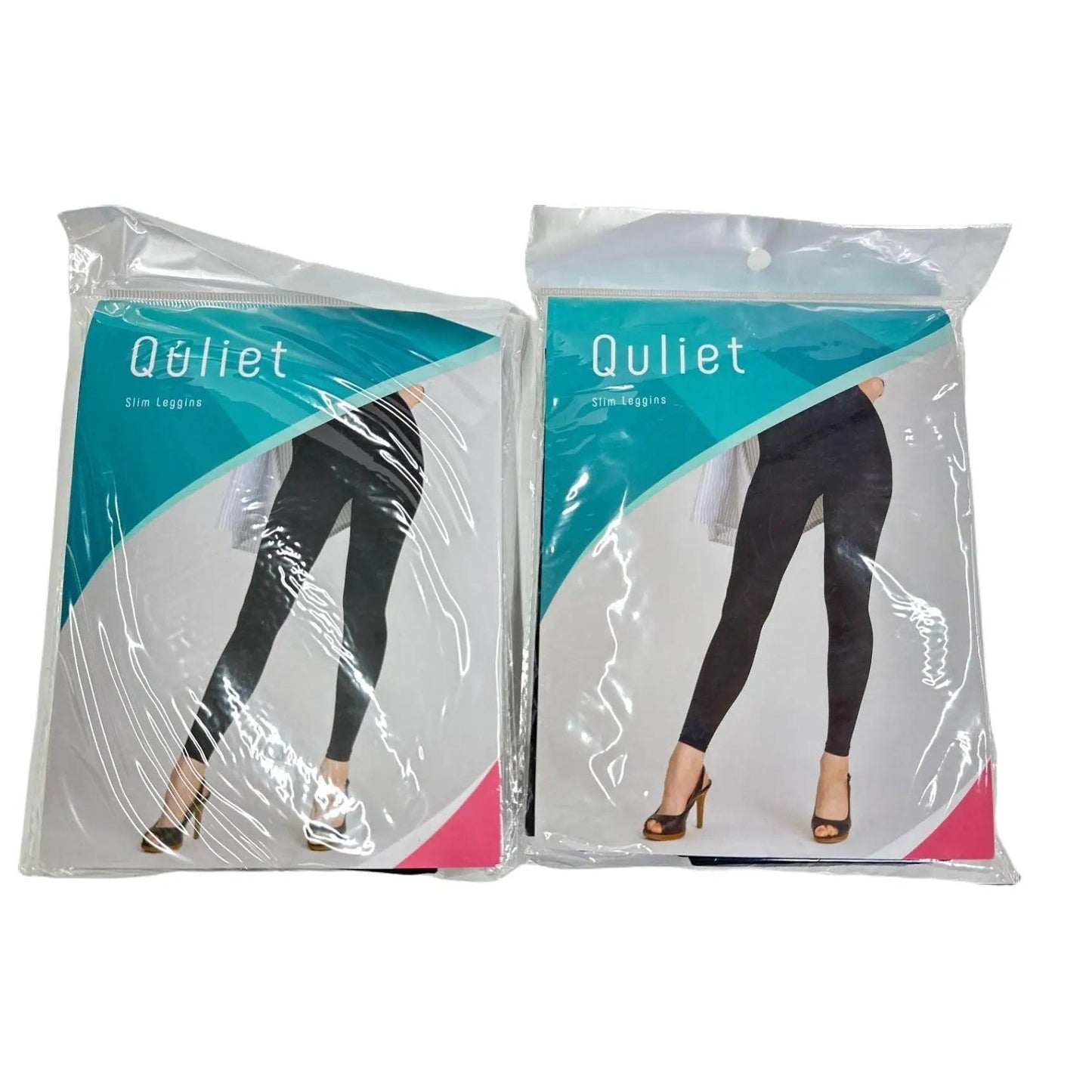 C820 K Quliet Slim Leggins キュリエットスリムレギンス ブラック 2個セット