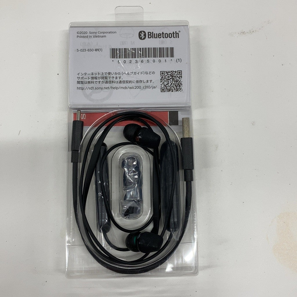 CW2E K ソニー ワイヤレスイヤホン WI-C200 BC