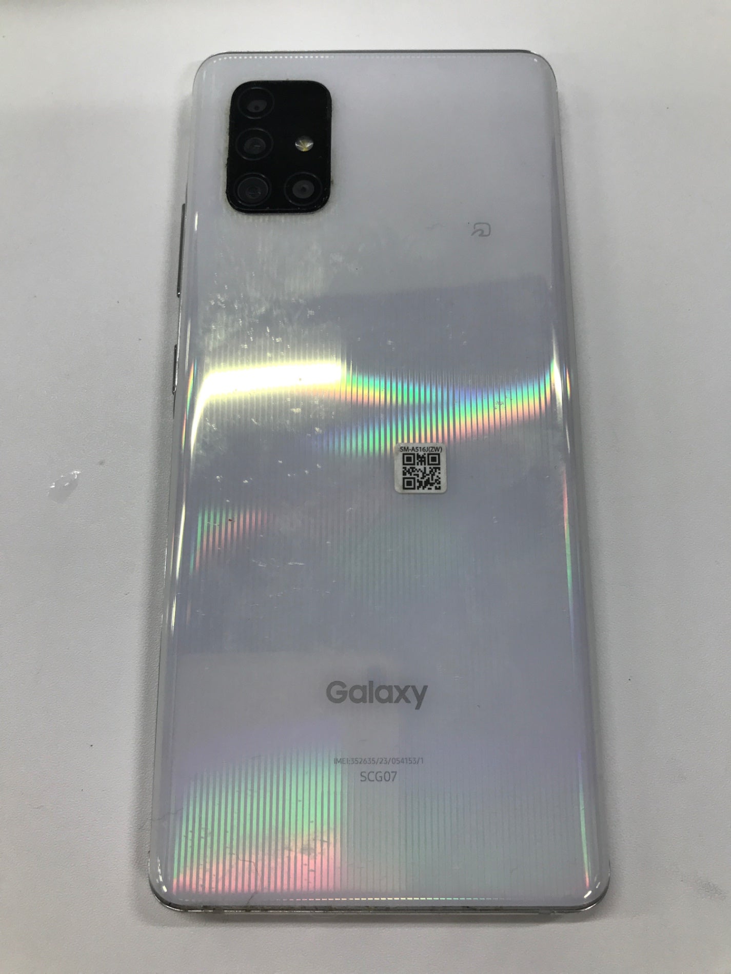 C663 D サムスン SAMSUNG Galaxy ギャラクシー A51 5G nano-SIM SCG07 au プリズム ブリックス ホワイト 128GB