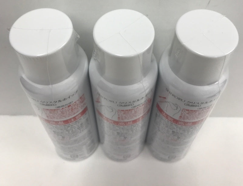 C202 ★SHIRORU(シロル) クリスタルホイップ 炭酸洗顔 毛穴 洗顔 くすみ 泡洗顔 洗顔料 ランキング おすすめ 泡パック 保湿(120g× 3本セット )