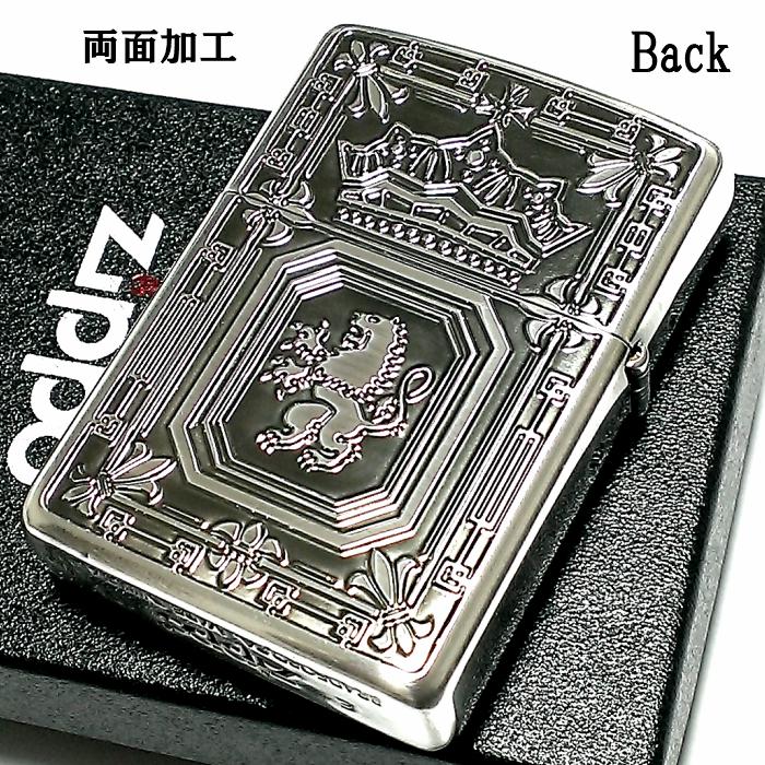 ZIPPO ジッポ― オイルライター ジッポ 深彫アーマーライオン