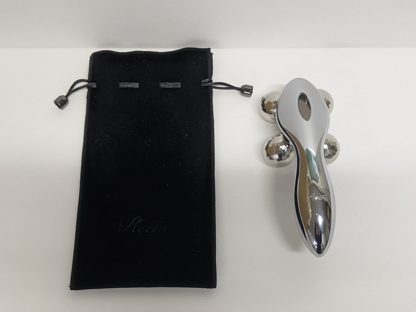C679 MTG プラチナ電子ローラー ReFa 4 CARAT (リファフォーカラット) RF-FC1932B 美顔ローラー(外箱なし説明書なし)【W】