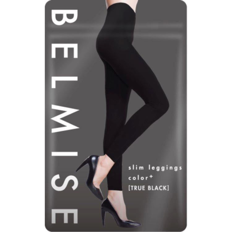 C567 K ベルミス BELMISE スリムレギンス color+ カラープラス トゥルーブラック 着圧ウェア レギンスタイプ Mサイズ