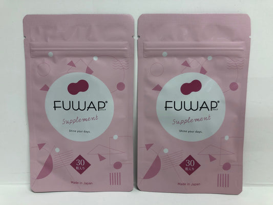 C734 K ★FUWAP フワップ サプリメント バストケア 女子力 30粒入×2袋●賞味期限:2026/07~ 【4】