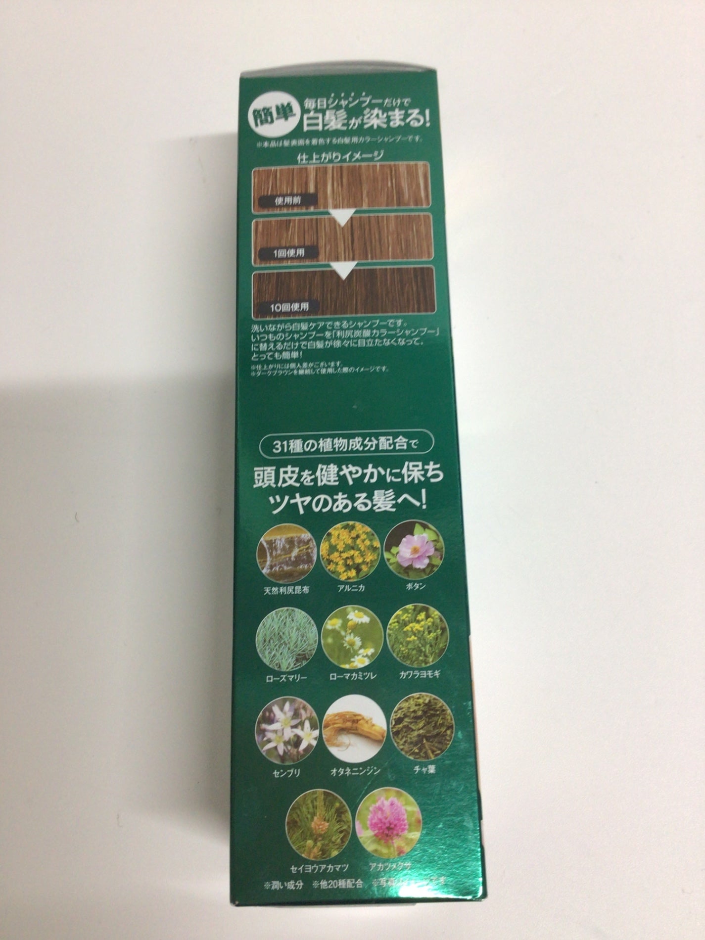 C363 利尻昆布 利尻炭酸カラーシャンプー ダークブラウン 白髪用 シトラスハーブの香り 180g