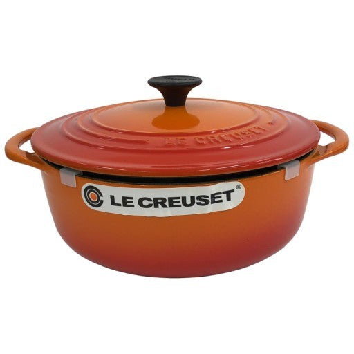 C909 D ル・クルーゼ ココット・ロンド 22cm オレンジ 鋳物ホーロー鍋 両手鍋 Le Creuset