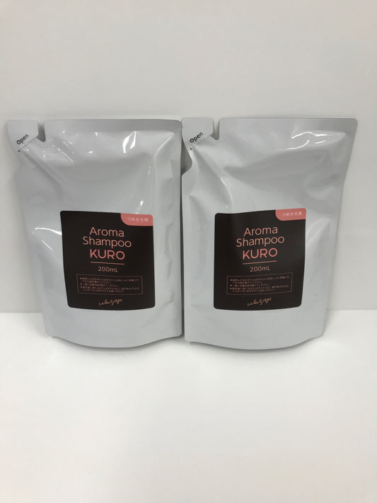 CD30 K セレクタージュ アロマシャンプー KURO 01 詰め替え用 白パッケージ 200ml 2個セット