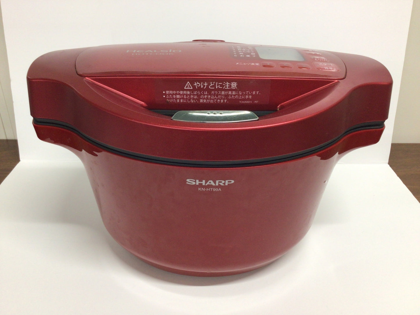 C685 D SHARP シャープ KN-HT99A-R ヘルシオ ホットクック 水なし 自動調理器 レッド系