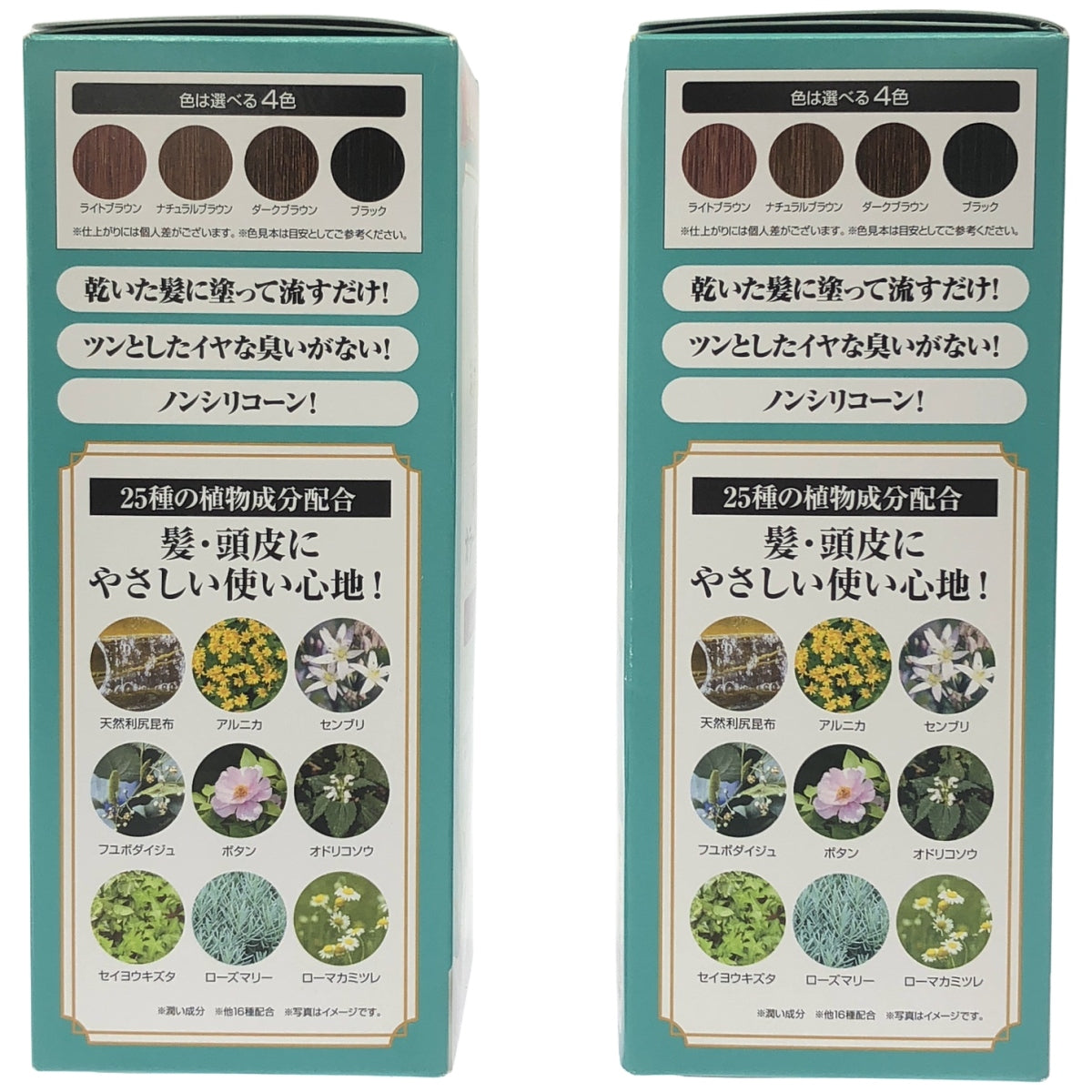 Z000 利尻カラークリーム ダークブラウン 170g & ライトブラウン 170g 2個セット
