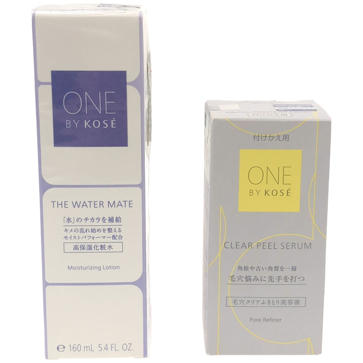 Z000 ONE BY KOSE ザ ウォーター メイト 160ml & クリアピール セラム 120ml 2本セット