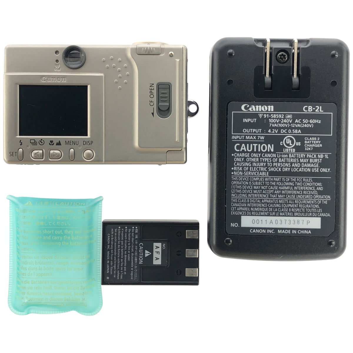 Z000 Cannon キャノン PC1001 IXY DIGITAL イクシィデジタル AiAF コンパクトデジタルカメラ シルバー ラスト1点!
