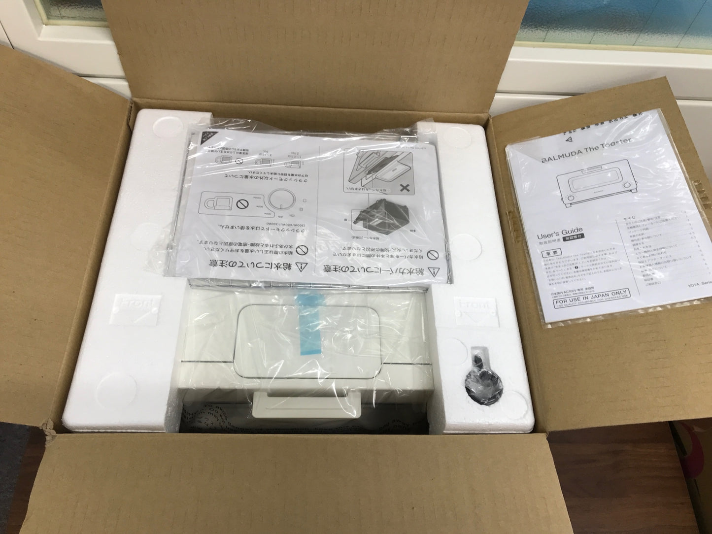 D BALMUDA The Toaster バルミューダデザイン スチームオーブントースター K01A-WS ホワイト 開封未使用品