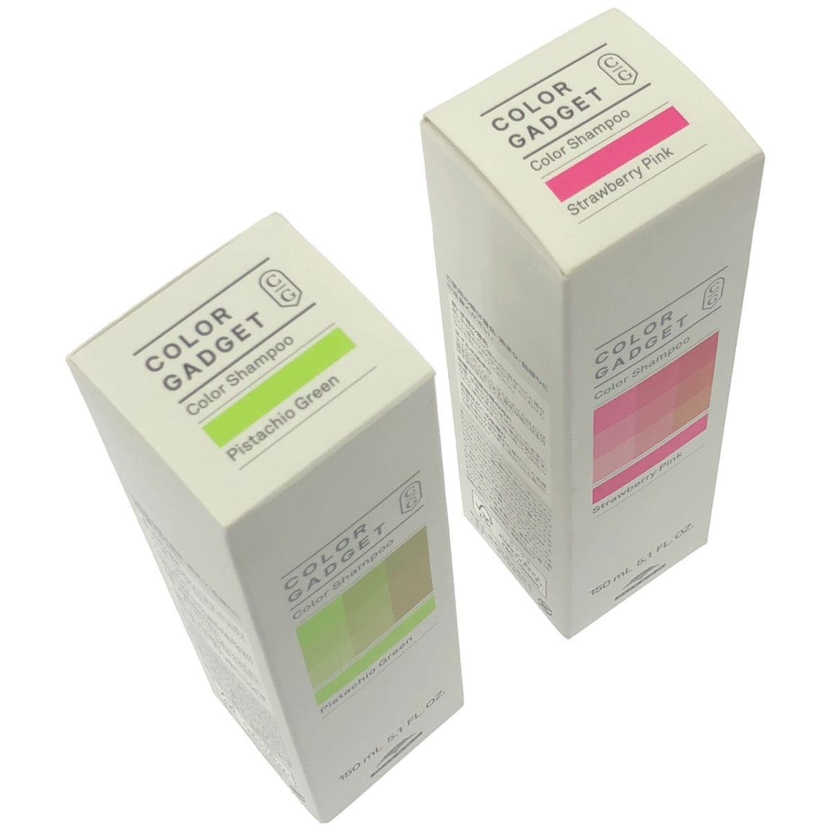 Z000 カラーガジェット カラーシャンプー ストロベリーピンク 150ml & ピスタチオグリーン 150ml 2本セット