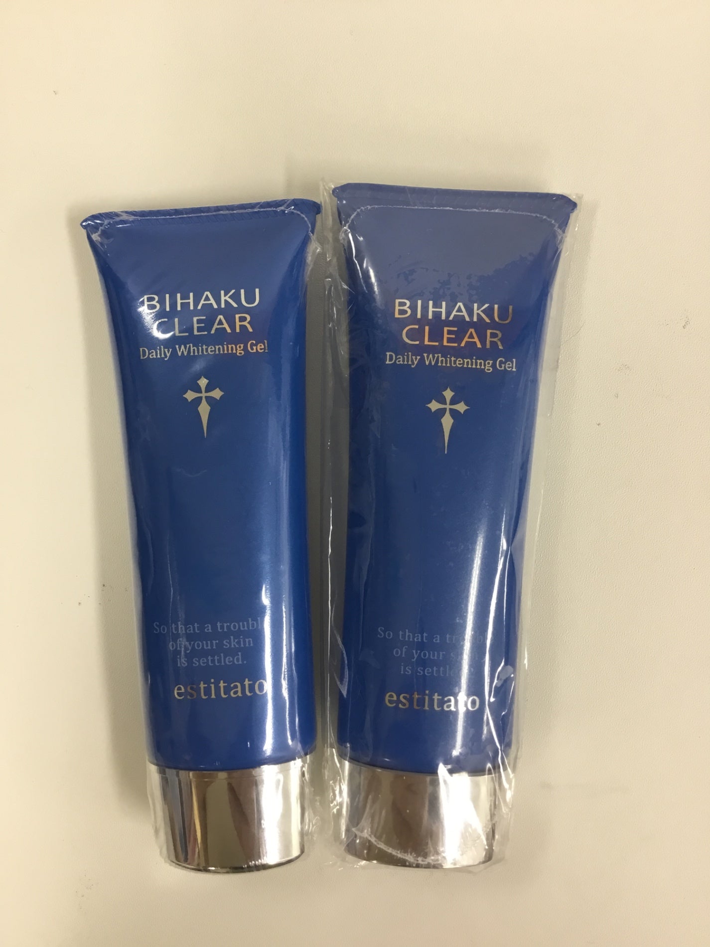 C158 K ★安心健康ライフ ビハククリア BIHAKU CLEAR 美白ゲルクリーム M しみ そばかす 50g 2本セット