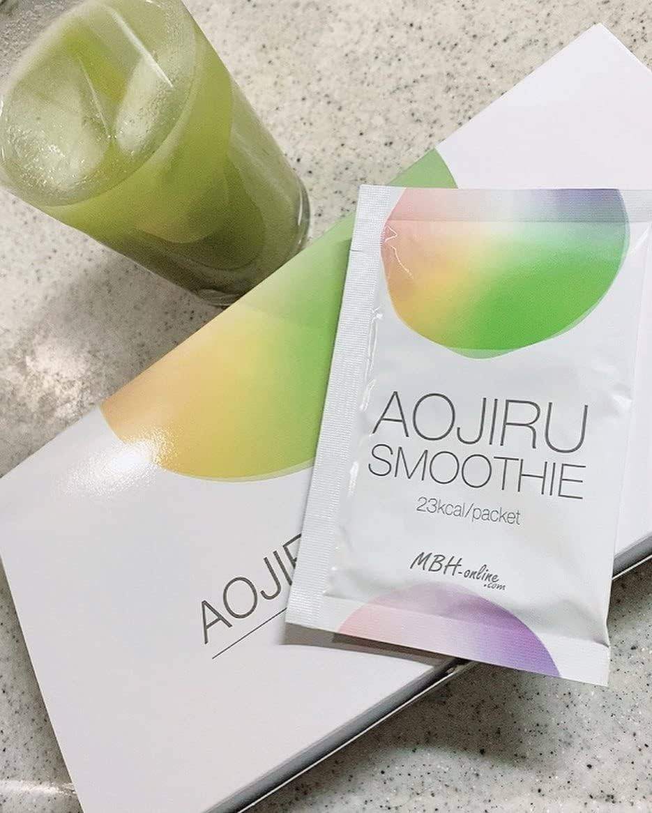 C700 D 【機能性表示食品】 AOJIRU SMOOTHIE 青汁スムージー 個包装 置き換えダイエット スムージー ダイエットシェイク 14袋×8箱 ●賞味期限:2025/11