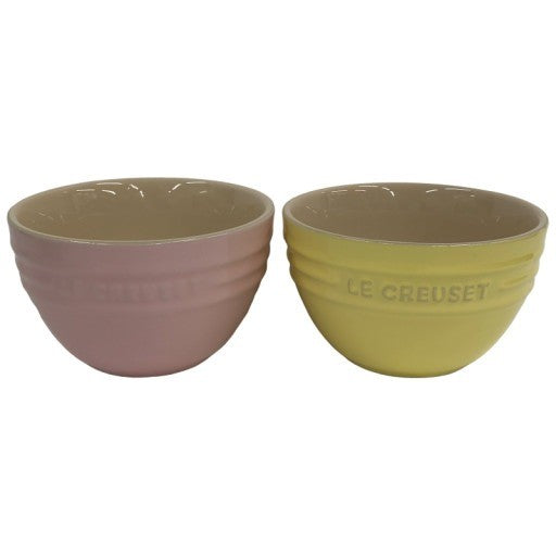 C677 D LE CREUSET ル・クルーゼ ソルベ コレクション ライスボウル 4個セット【U】