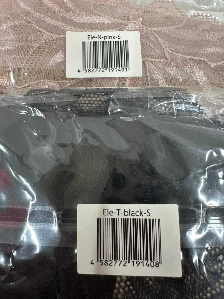 CG11 K momoful おりもの吸水ショーツ ブラック(Tバック)・ベージュ Sサイズ 2枚セット