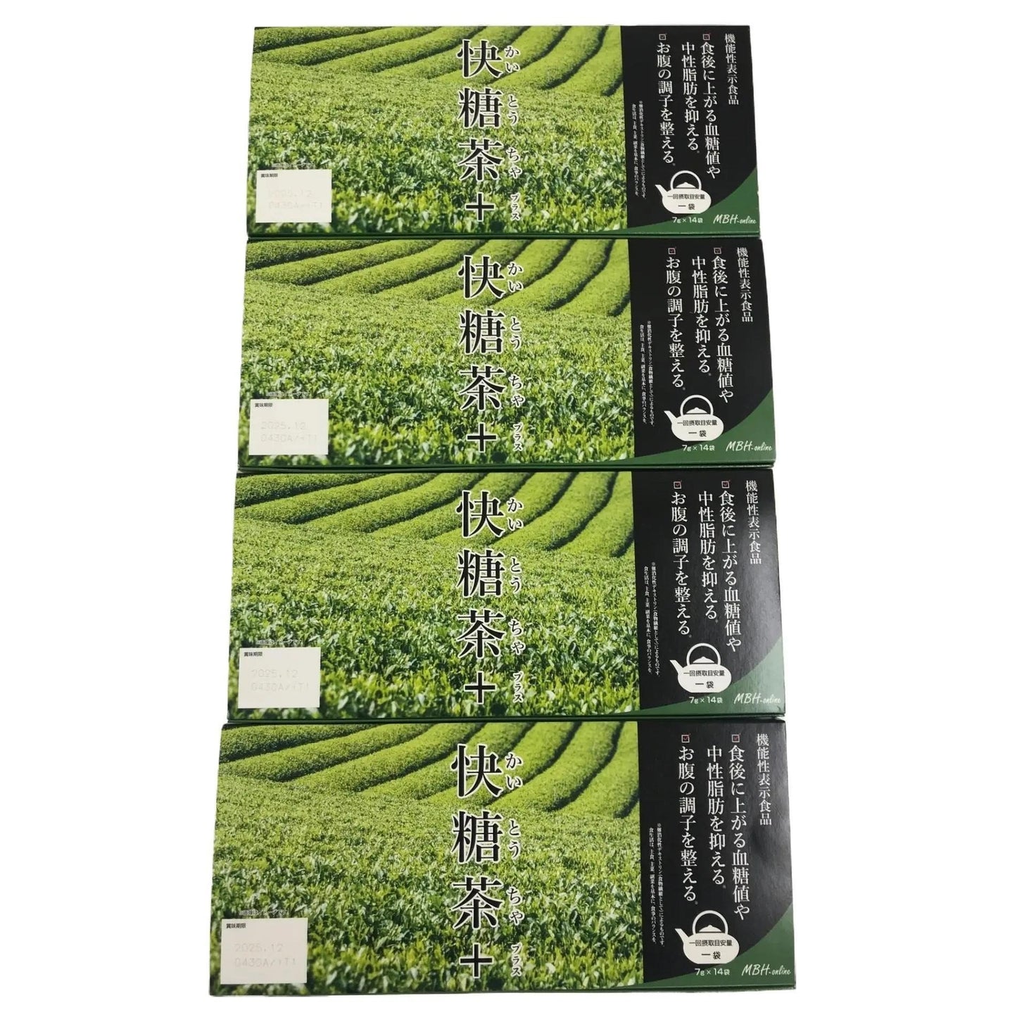 C502 K ★快糖茶+(プラス) 血糖値 中性脂肪 糖の吸収を抑える お茶 国産 14袋×4箱●賞味期限:2025/12