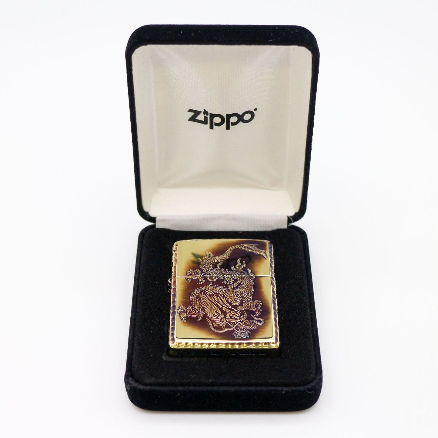ZIPPO アーマー 唐草 ドラゴン 5面加工 ブラス