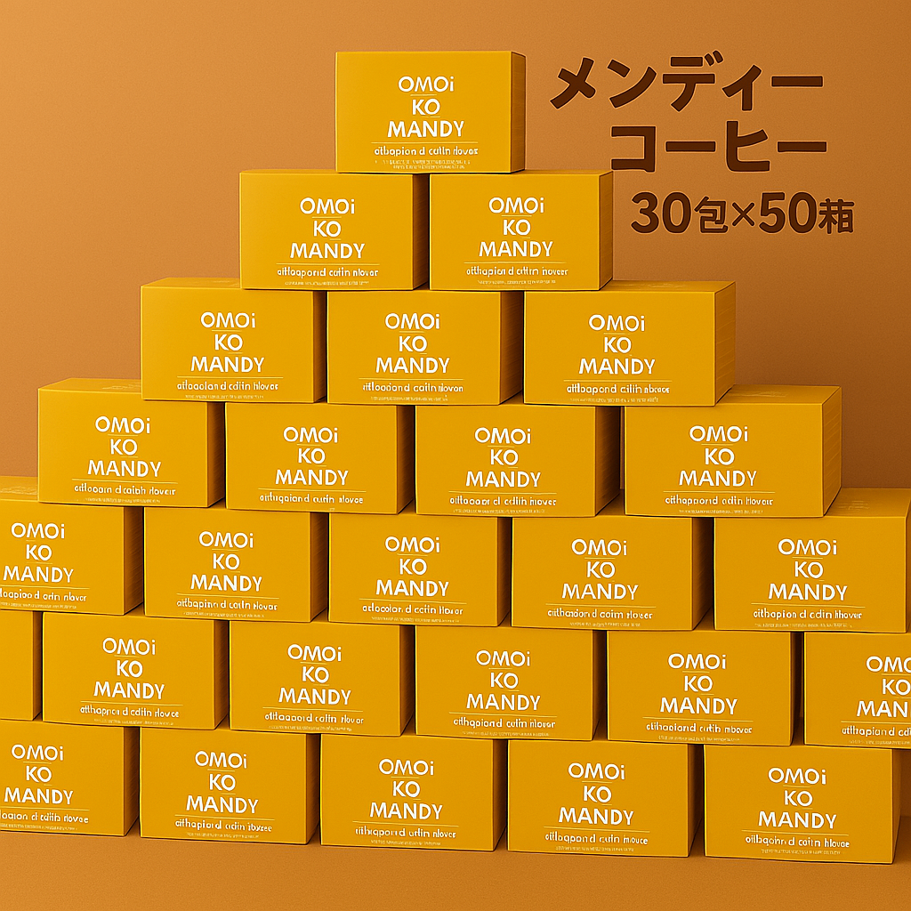 【大量特価】オモイコメンディー OMOi KO MANDY メンディーコーヒー 置き換えダイエットコーヒー 燃焼サポート 30包×50箱●賞味期限:2026/07~12月