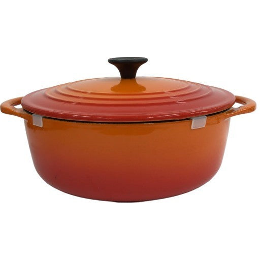 C909 D ル・クルーゼ ココット・ロンド 22cm オレンジ 鋳物ホーロー鍋 両手鍋 Le Creuset