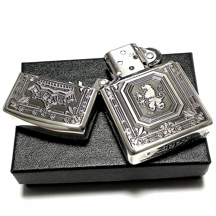 ZIPPO ジッポ― オイルライター ジッポ 深彫アーマーライオン