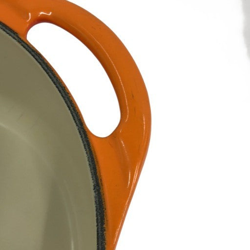 C909 D ル・クルーゼ ココット・ロンド 22cm オレンジ 鋳物ホーロー鍋 両手鍋 Le Creuset