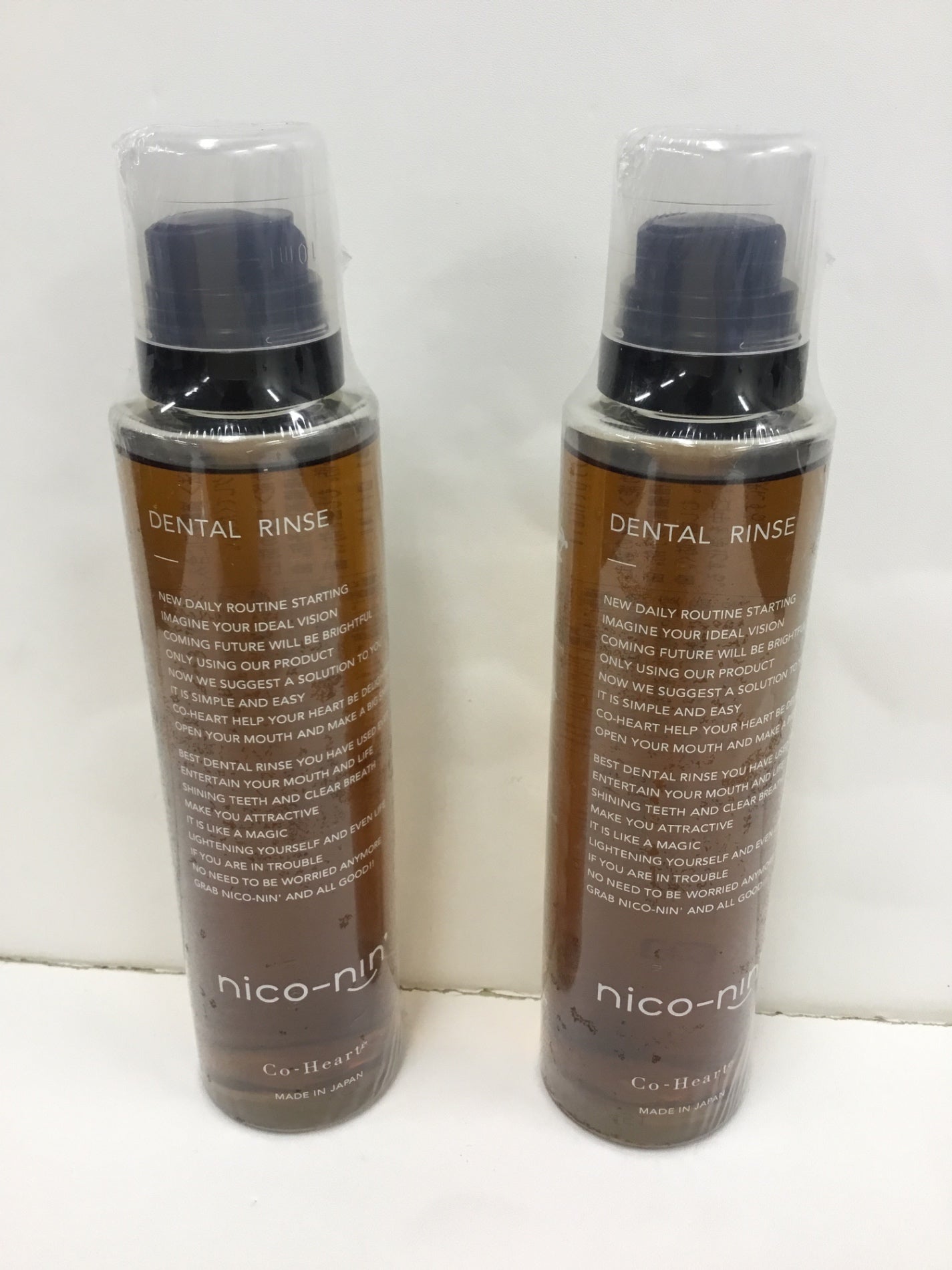C084 nico-nin トゥースウォッシュMR(ミント・レモン)口臭・ネバネバ対策 ニコニン 薬用 マウスウォッシュ 200ml 2個セット
