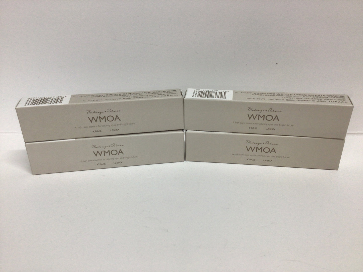 C498 K ★WMOA マツゲ★DX ウモア まつ毛美容液 美カール 美まつ毛ケア BASE 2mL LASH 3.3mL 4本セット