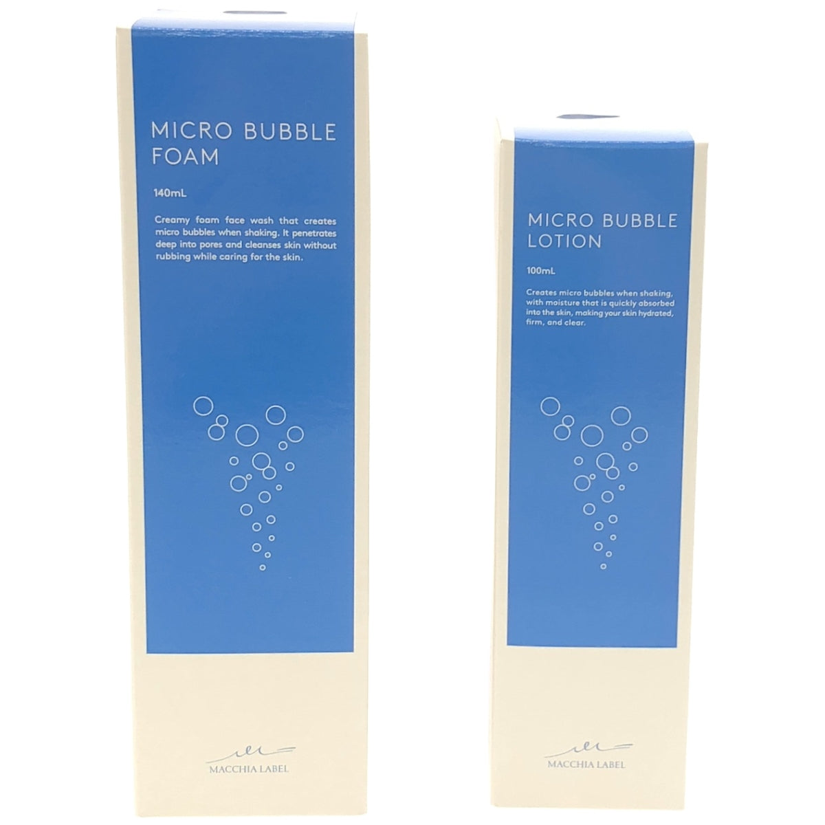 Z000 マキアレイベル 薬用マイクロバブルローション 100ml & マイクロバブルフォームa 140ml 2本セット
