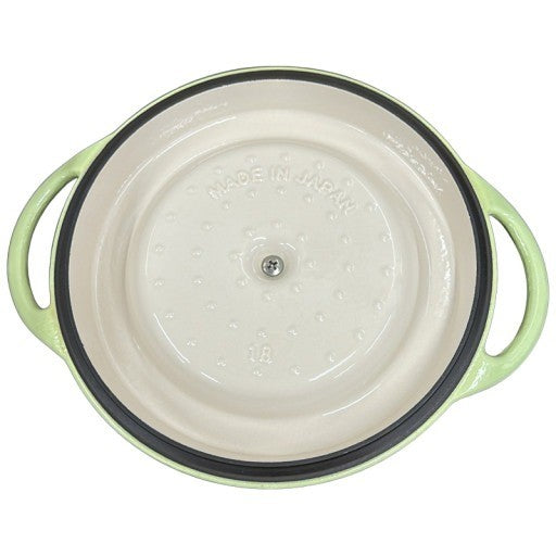 D VERMICULAR Oven Pot Round #18 両手鍋 ライトグリーン