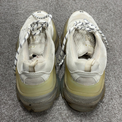 CH02 BALENCIAGA バレンシアガ TRIPLE S CLEAR SOLE TRAINER ダッドスニーカー ホワイト 38