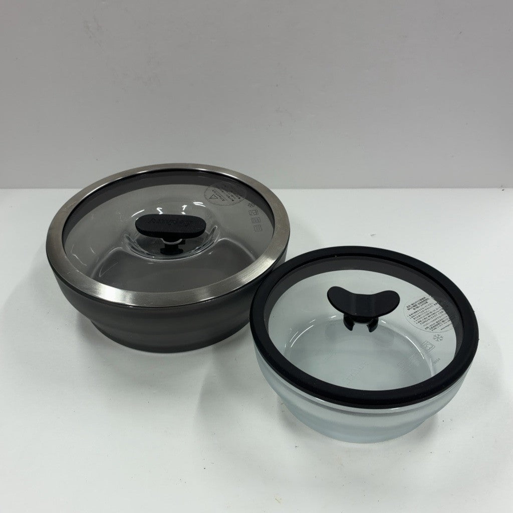 CG9D D マイヤー(Meyer) Anyday エニデイ レンジ 2ピースセット ブラック 18cm 14cm [電子レンジ調理器]