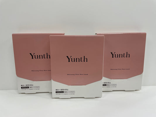 C187 Yunth　ユンス　薬用ホワイトローションマスク（美白シートマスク）　21ml×6シート　3個セット