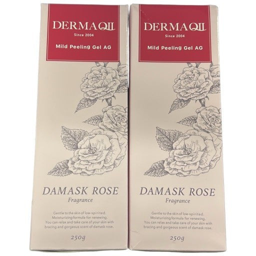 C066 デルマキューⅡ マイルドピーリングゲル AG ダマスクローズの香り 角質ケア 毛穴 潤い 美容液成分配合 250g 2点セット