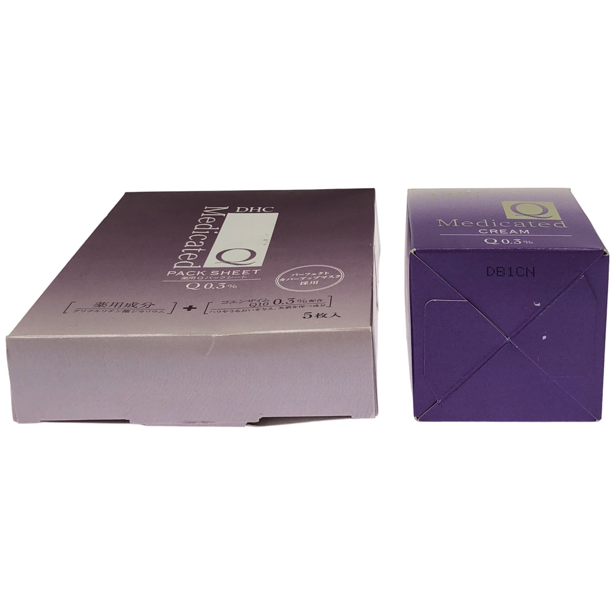Z000 DHC 薬用 Q パックシート 5回分 & フェースクリーム 50g 2個セット　ラスト1点！