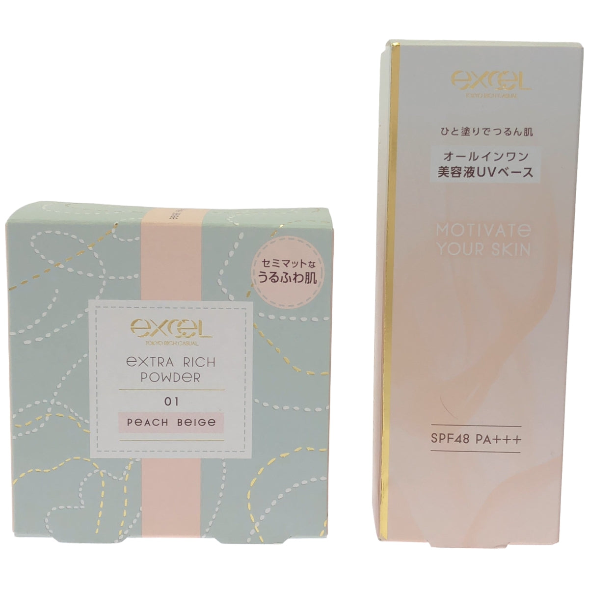 Z000 サナ エクセル モチベートユアスキン 40g & サナ エクセル エクストラリッチパウダー 01 20g 2個セット