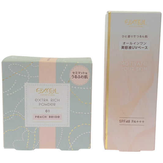 Z000 サナ エクセル モチベートユアスキン 40g & サナ エクセル エクストラリッチパウダー 01 20g 2個セット