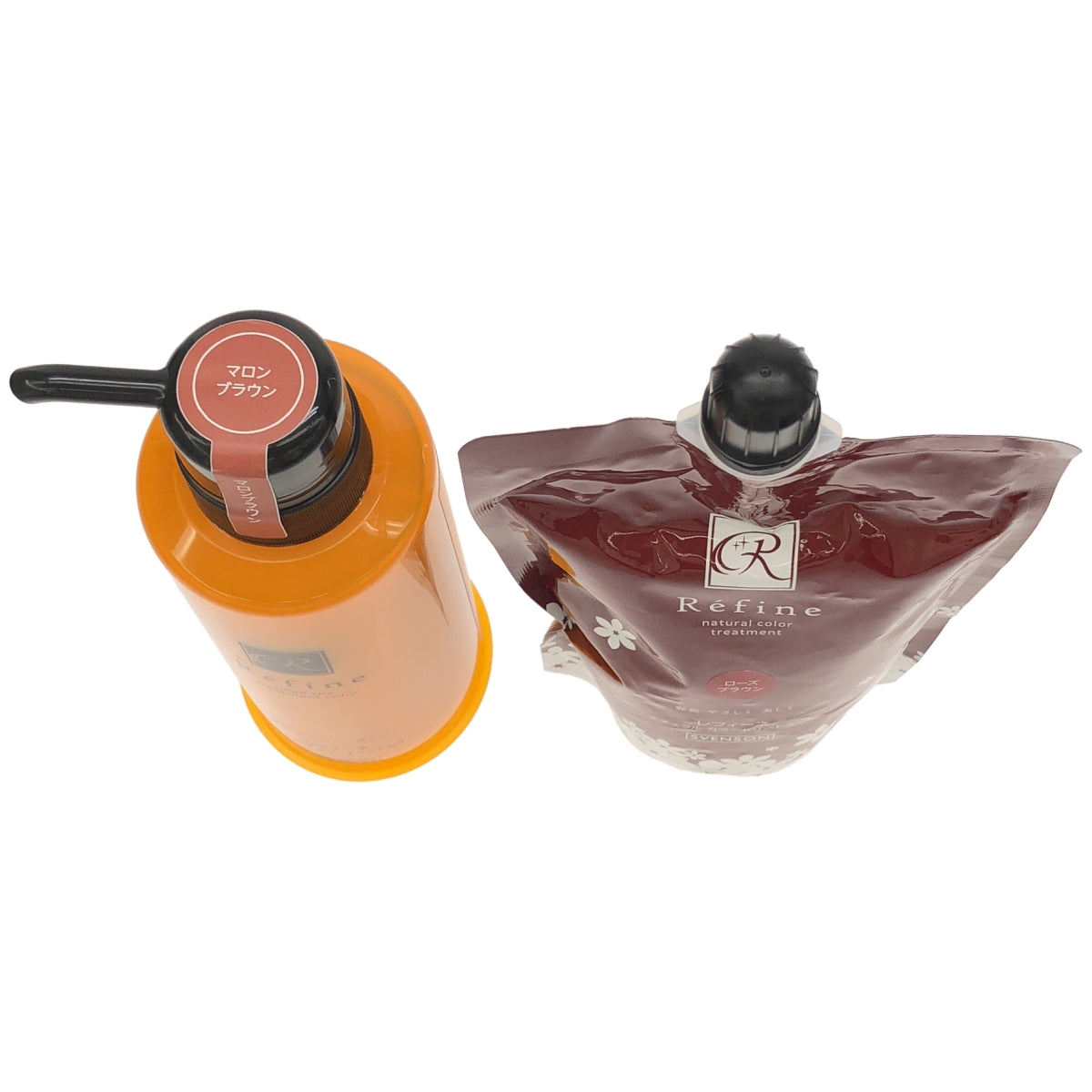 Z000 レフィーネ ヘッドスパ トリートメントカラー マロンブラウン 300g & ナチュラル カラートリートメント 300g 2個セット
