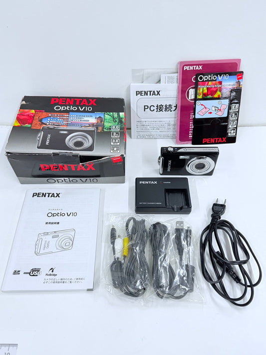 CH35 D PENTAX ペンタックス Optio V10 オプティオ V10 ブラック ジャンク品