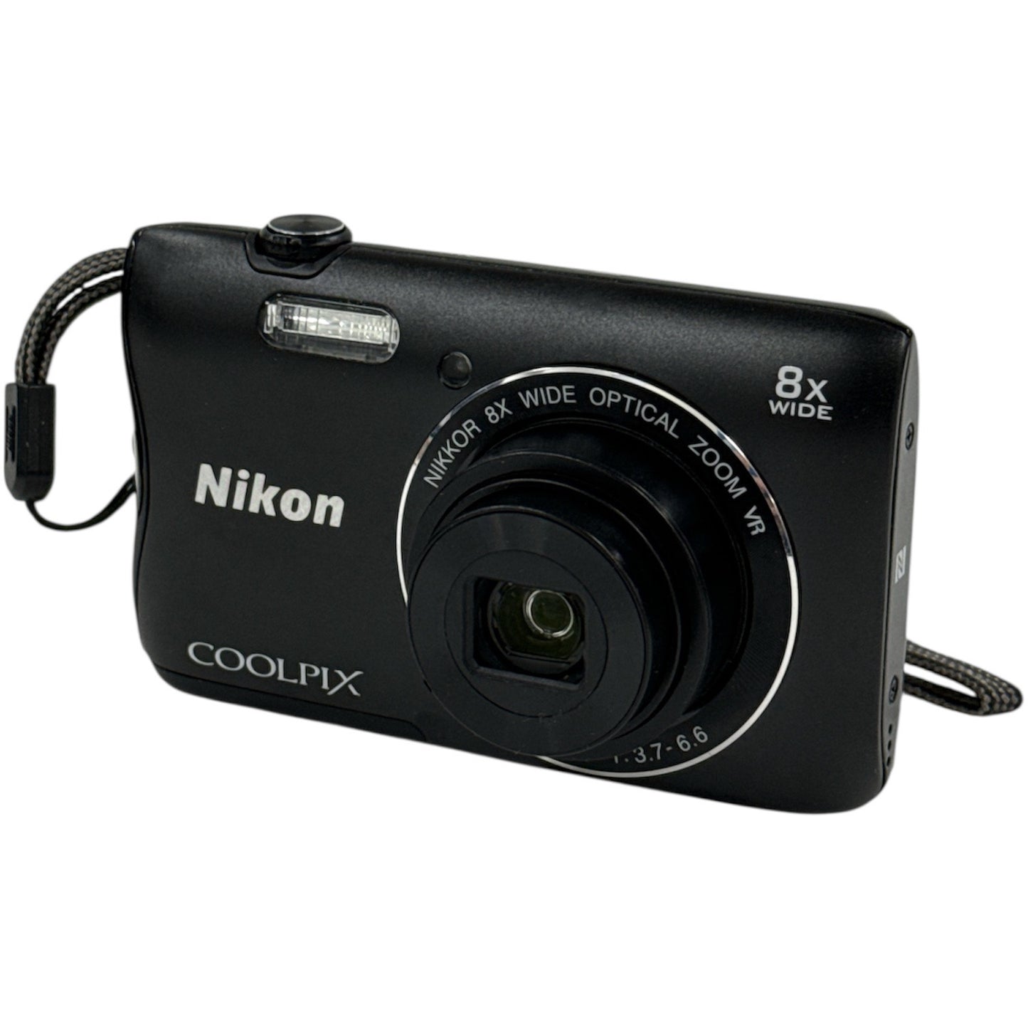 CH17 ニコン Nikon COOLPIX S3700 デジカメ ブラック 稼働品 光学8倍ズーム 2005万画素
