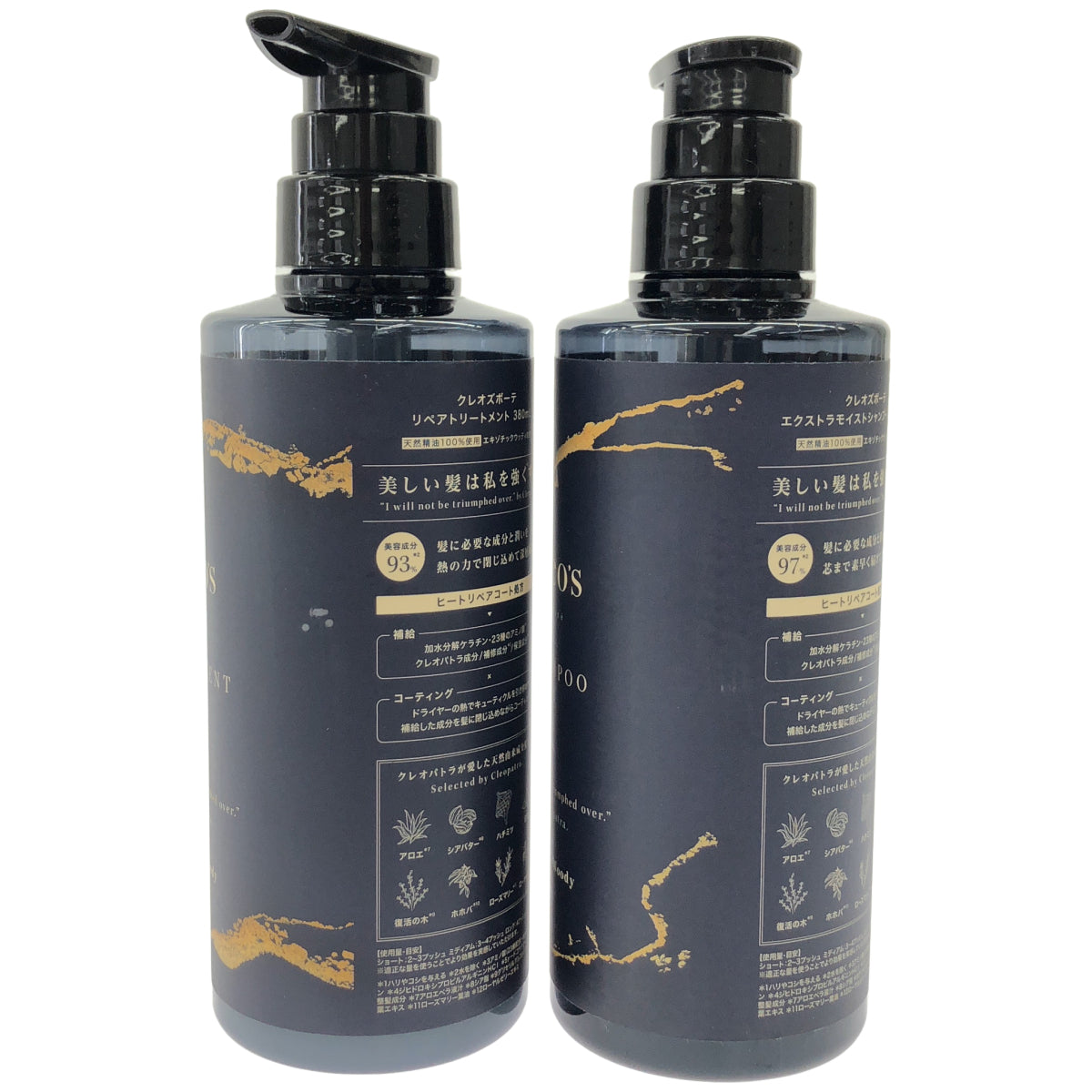 Z000 クレオズボーテ リペアトリートメント 380mL & エクストラモイストシャンプー 380mL 計2本セット　ラスト1点！