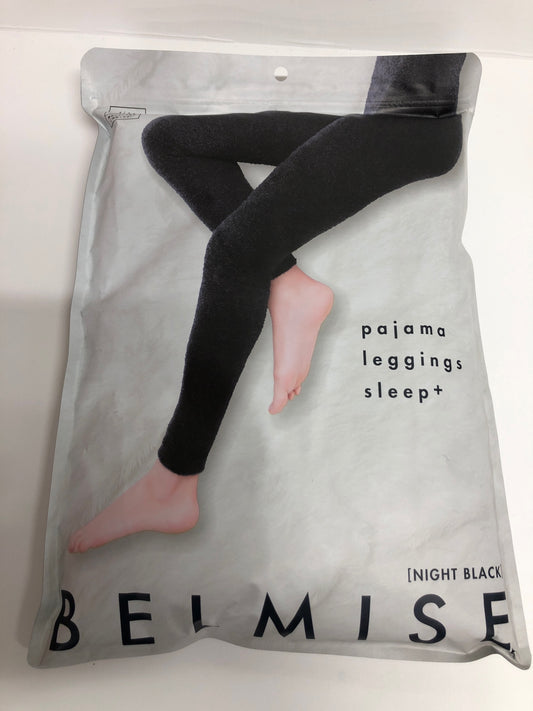 C585  BELMISE(ベルミス) パジャマレギンス sleep+ NIGHT BLACK LLサイズ