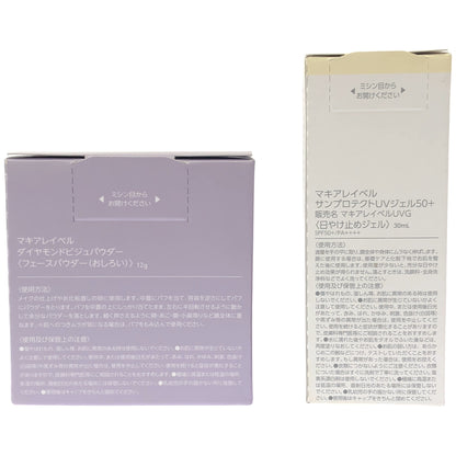 Z000 マキアレイベル サンプロテクトUVジェル50+ マキアレイベルUVG 30mL & ダイヤモンドビジュパウダー 12g 2個セット