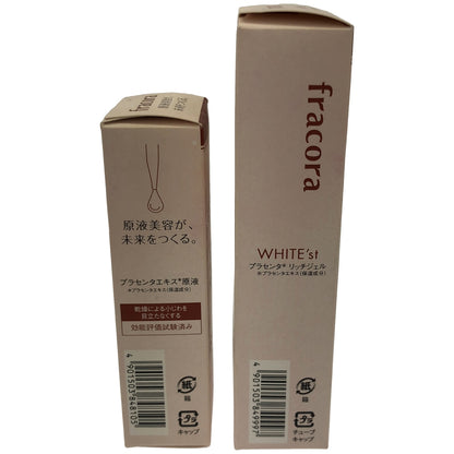 Z000 fracora WHITE'st 65g & PLACENTA extract 30mL 2個セット