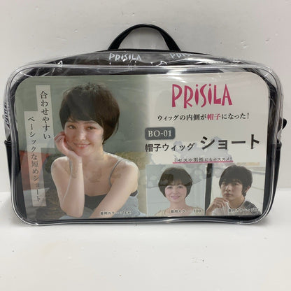 C54W D 医療用 インナーネット付属 ウィッグ ショート 帽子ウィッグ リラックス フルウィッグ プリシラ BO-01 耐熱 ウイッグ かつら 抗がん剤治療 新色追加 医