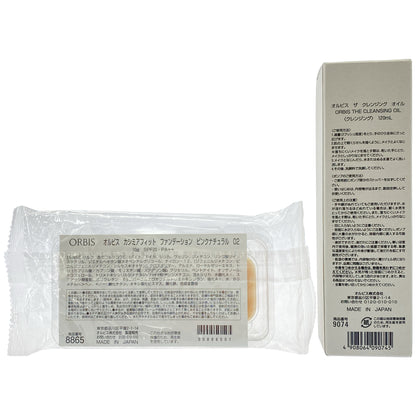 Z000 オルビス ザ クレンジング オイル 120mL & カシミアフィット ファンデーション ピンクナチュラル 02 10g 2個セット　ラスト1点！