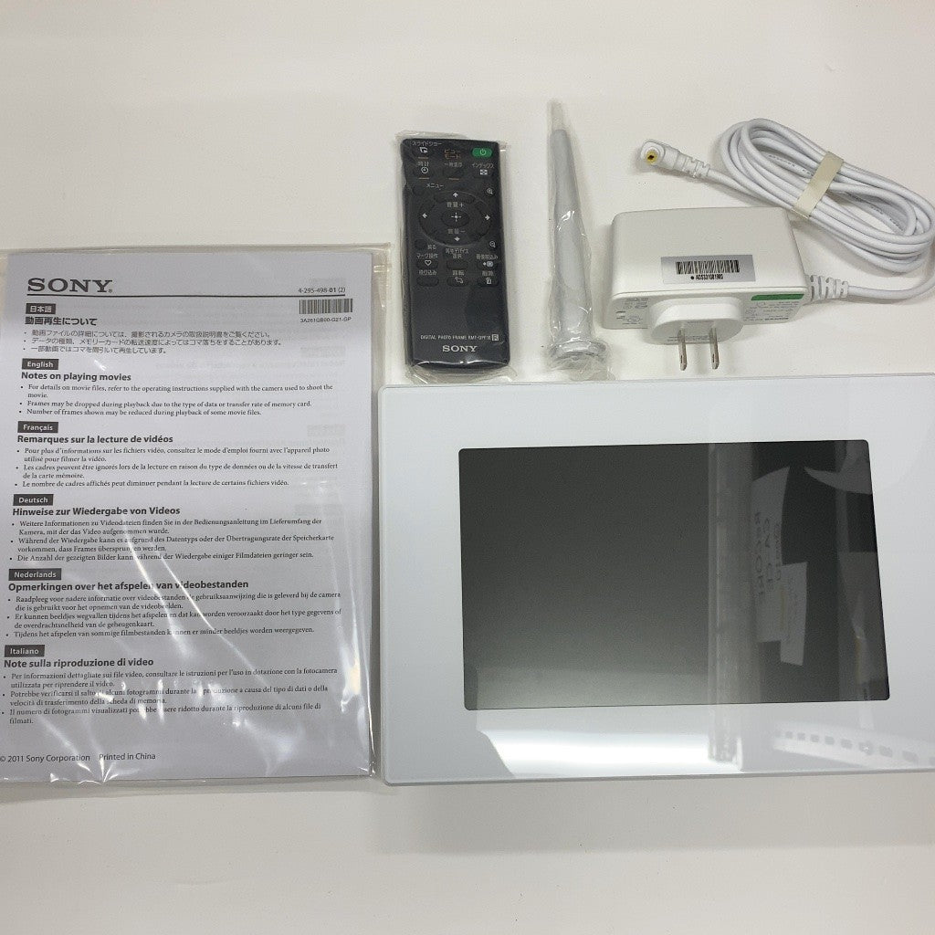 C61U D ソニー SONY デジタルフォトフレーム S-Frame HD800 8.0型 内蔵メモリー2GB ホワイト DPF-HD800/W