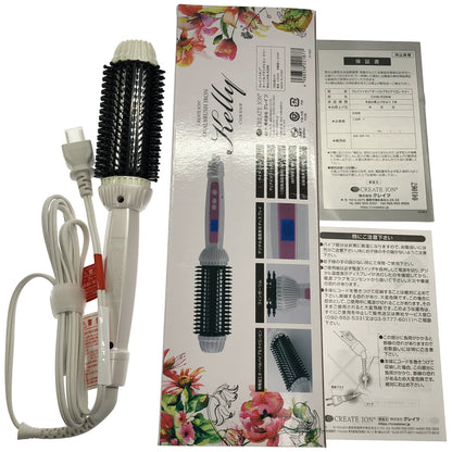 Z000 クレイツイオン オーバルブラシアイロン ケリー CIHB-R36W　ラスト1点！